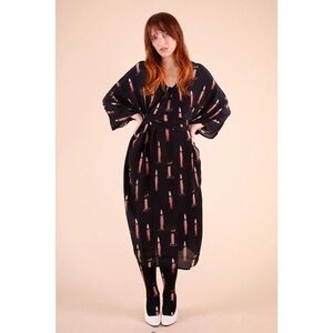 Samantha Pleet Cape Dress